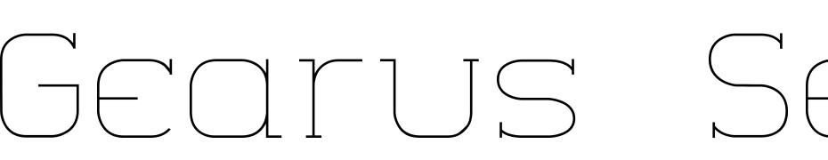 Gearus Serif Thin Font Download Free